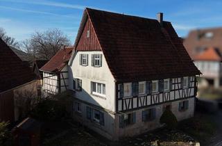 Einfamilienhaus kaufen in 74523 Schwäbisch Hall, DENKMALGESCHÜTZTES EINFAMILIENHAUS MIT SCHEUNE IN ELTERSHOFEN