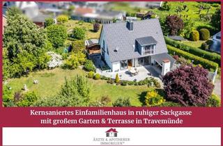 Einfamilienhaus kaufen in 23570 Travemünde, Kernsaniertes Einfamilienhaus in ruhiger Sackgasse mit großem Garten & Terrasse in Travemünde
