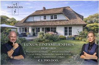 Einfamilienhaus kaufen in ....., 21514 Hornbek, Provisionsfrei:Vor den Toren Hamburgs: Exkl. Einfamilienhaus mit großz. Garten, Sauna , Fitness u.a.