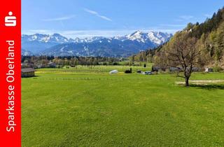 Grundstück zu kaufen in 82467 Garmisch-Partenkirchen, Baugrundstück mit atemberaubenden Bergblick in Burgrain