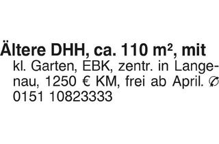 Haus mieten in 89129 Langenau, Ältere DHH, ca. 110 m2