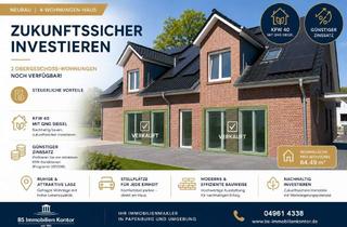 Wohnung kaufen in 26826 Weener, Noch 2 verfügbar - DG Wohnung mit Balkon - KFW Effizienzhaus 40 mit QNG Siegel - Hochwertige Ausstat