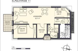 Wohnung mieten in Schulstrasse 11, 61231 Bad Nauheim, Wunderschöne, helle 2,5-Zimmer-Whg mit Balkon in Bad Nauheim's Stadtzentrum, 2.OG