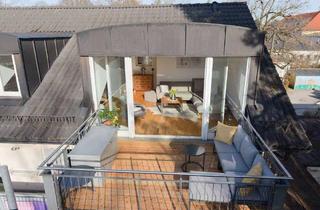 Wohnung kaufen in 85521 Ottobrunn, Ottobrunn - Exklusive Dachgeschosswohnung mit großer Südwest-Terrasse in ruhiger Wohnlage