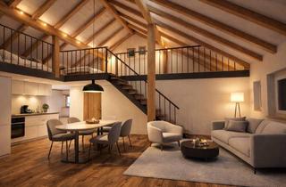 Wohnung kaufen in 87477 Sulzberg, lichtdurchflutete 3- Zimmer Maisonette Wohnung im kernsanierten Bauernhof