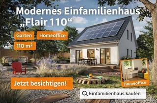 Einfamilienhaus kaufen in 04509 Krostitz, Modernes Einfamilienhaus „Flair 110“ – Familienhaus mit Garten, Homeoffice & viel Licht