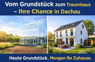 Grundstück zu kaufen in 85221 Dachau, Schluss mit Miete: Baugrundstück für 6-Zimmer-Doppelhaushälfte in Dachau