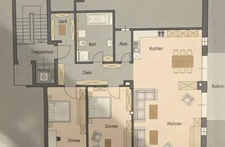 Wohnung mieten in Alte Gärtnerei, 83135 Schechen, Dachgeschosswohnung mit 3 Zimmern, Balkon und Aufzug in Schechen