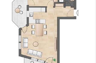 Wohnung kaufen in 70794 Filderstadt, Filderstadt - Renovierte helle 2-Zimmerwohnung, Fertigstellung Mitte April 26