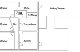 Wohnung mieten in Lange Straße 44-46, 37127 Dransfeld, Geräumige 4‑Zimmer Wohnung im 1. OG in Dransfeld