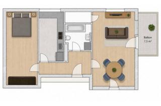 Wohnung mieten in 51702 Bergneustadt, Komfortables Wohnen mit Balkon in Bergneustadt - attraktive Obergeschosswohnung in guter Lage