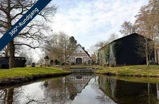 Haus kaufen in 21734 Oederquart, Historisches Reetdachhaus mit Sauna, Teich, Feldblick und Scheune