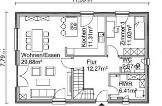 Haus mieten in 24354 Rieseby, EFH. 141m2, Garage, Küche, Terrassenüberdachung, PV Anlage, als Mietkaufpremium inkl. KFW Förderung