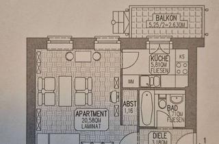 Immobilie mieten in Großbeerenstraße 61, 14482 Babelsberg Süd, Erstbezug nach Sanierung – Modernes 1-Zimmer-Apartment (37 m²) mit Balkon in Babelsberg