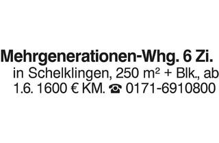 Wohnung mieten in 89601 Schelklingen, Mehrgenerationen- Whg. 6- Zi. in Schelklingen