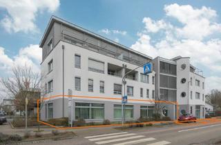 Gewerbeimmobilie kaufen in 76344 Eggenstein-Leopoldshafen, Repräsentative Büro- oder Praxisfläche in zentraler Lage - Ehemalige Bankfiliale mit 8 PKW-Stellplätzen.