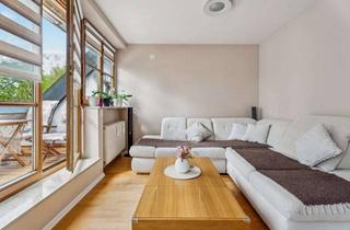 Wohnung kaufen in 86381 Krumbach, Stilvolle Maisonette-Dachgeschosswohnung mit Loggia und Flussblick