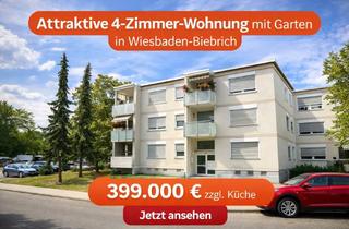 Wohnung kaufen in 65203 Biebrich, Stilvolle 4-Zimmer-Wohnung mit Garten, Klimaanlage & Top-Ausstattung