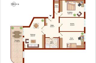 Wohnung kaufen in 04275 Südvorstadt, Schicke Wohnung in der Südvorstadt mit Terrasse