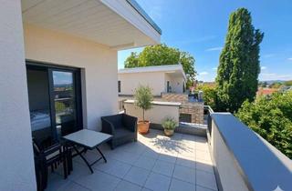 Penthouse mieten in 55126 Finthen, Moderne 2-Zimmer-Penthouse-Wohnung mit Dachterrasse, Balkon, TG-Platz & Weitblick in Mainz-Finthen