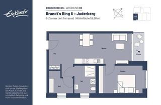Sozialwohnungen mieten in 26349 Jade, WBS erforderlich | 2-Zi.-Whg. mit Terrasse. Anfrage über: https://brandtsring.exklusiv-wohnbau.de