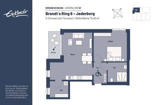 Sozialwohnungen mieten in 26349 Jade, WBS erforderlich | Rollstuhlger. 2-Zi.-Whg. . Anfrage über: https://brandtsring.exklusiv-wohnbau.de