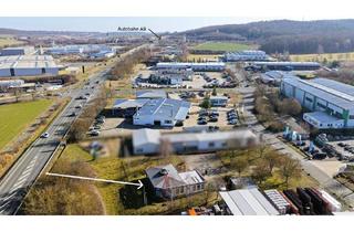 Gewerbeimmobilie kaufen in Eschenweg, 07616 Petersberg, Gewerbestandort mit Sichtlage nahe A9 –2.236 m² Grundstück- Halle, Büro 170 m² Nfl + Ausbaupotential