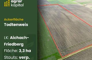 Gewerbeimmobilie kaufen in 86447 Todtenweis, AgrarKapital: Landwirtschaftliche Fläche in Todtenweis (Aichach-Friedberg) 3,3 ha