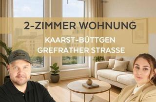 Wohnung mieten in Grefrather Strasse 23a, 41564 Kaarst, Moderne 2-Zimmer-Wohnung mit Balkon und Aufzug in Kaarst-Büttgen