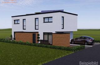 Doppelhaushälfte kaufen in 89537 Giengen, Neubau KfW-55-Doppelhaushälfte mit Stellplatz in Burgberg