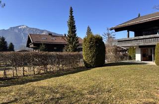 Wohnung kaufen in 83246 Unterwössen, Ruhige, sonnige 2-Zi.-Garten-ETW mit großer Süd- u. West-Terrasse * Küche u. Bad mit Fenster * Sauna