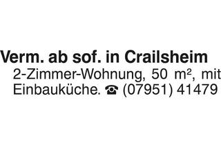 Wohnung mieten in 74564 Crailsheim, 2-Zimmer-Wohnung