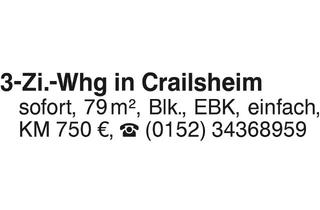 Wohnung mieten in 74564 Crailsheim, 3-Zi.-Whg in Crailsheim