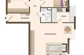 Wohnung kaufen in 72124 Pliezhausen, KAPITALANLAGE! Schöne EG-ETW mit EBK, sep. Duschbad, Barrierearm, Terrasse, Garten, TG-Platz, ASP