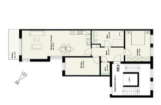 Wohnung mieten in Friedensstraße 41b, 19053 Paulsstadt, Moderne 3-Raumwohnung mit Einbauküche und Fußbodenheizung