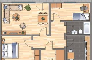 Wohnung mieten in Hilshof, 30419 Stöcken, 3-Zimmer-Wohnung in Hannover Herrenhausen-Stöcken