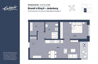 Sozialwohnungen mieten in 26349 Jade, WBS erforderlich | 2-Zi.-Whg. mit Terrasse. Anfrage über: https://brandtsring.exklusiv-wohnbau.de