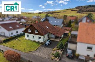 Einfamilienhaus kaufen in 35288 Wohratal, Großzügiges Einfamilienhaus mit Garten, Balkon und überdachter Terrasse in ruhiger Lage von Halsdorf