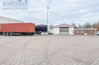 Geschäftslokal mieten in 25335 Elmshorn, 2 Hallen mit Büro und großer Außenfläche suchen neuen Nutzer