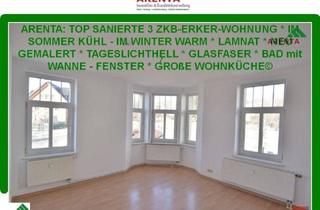 Wohnung mieten in Goldbachstr., 09337 Hohenstein-Ernstthal, HOT * WUNDERSCHÖNE 3 ZKB MIT ERKER * SCHLAFZIMMER INS WEITLÄUFIGE GRÜN * VIRTUELLER RUNDGANG HIER * KOSTENLOSE STELLPLÄTZE * SANIERT * im SOMMER KÜHL * im WINTER WARM * TAGESLICHTHELL * HIGHSPEED INTERNET * BAD MIT WANNE & FENSTER * 12 m² WOHNKÜCHE *