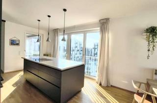 Wohnung kaufen in 81245 München, Helle, moderne 4-Zimmer-Neubauwohnung (BJ 2021) provisionsfrei, mit Loggia und TG-Stellplatz