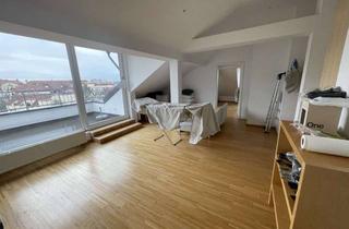 Wohnung mieten in Hedwigstraße, 80636 Neuhausen-Nymphenburg, 2 Zimmer Dachgeschoss-Whg. mit Dachterrasse süd, ruhig, möbliert, Querstr. der Nymphenburgerstr.
