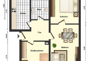Wohnung mieten in 04654 Frohburg, 3-Zimmer-Wohnung in Frohburg (Kohren-Sahlis) mit Doppelgarage