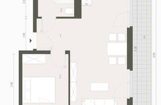 Penthouse mieten in 12623 Mahlsdorf, 2 Zimmer Neuebau Penthouse Wohnung mit Terrasse in Mahlsdorf