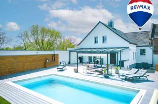 Haus kaufen in 39264 Lübs, Leben wie im Urlaub – Exklusives Zuhause mit Pool, Panorama-Blick & Doppelgarage