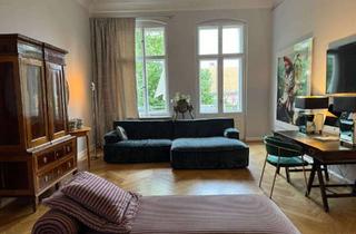 Immobilie mieten in Hohenzollerndamm, 10717 Wilmersdorf, Stilvoll möblierte Altbauwohnung (110 m²) nahe Ku’damm – befristet