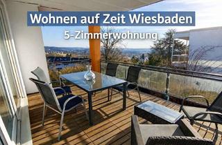 Immobilie mieten in Matterhornstraße, 65199 Dotzheim, Möblierte 5-Zimmerwohnung auf Zeit · 140 m² · Terrasse mit Weitblick · 2x separate Dusche