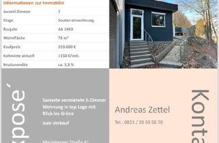 Wohnung kaufen in 87437 Kempten, Kempten (Allgäu) - Wohnung als Kapitalanlage (78m², top Lage, vermietet)