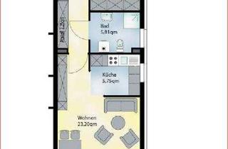 Wohnung mieten in Rotkäppchenweg, 21514 Büchen, Schöne 2-Raum-Wohnung im Senioren-Wohnpark-Büchen (WE 22)