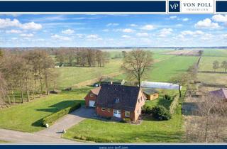 Einfamilienhaus kaufen in 26624 Südbrookmerland, Weitblick, Natur und Raum – Einfamilienhaus mit Anbau und großem Land